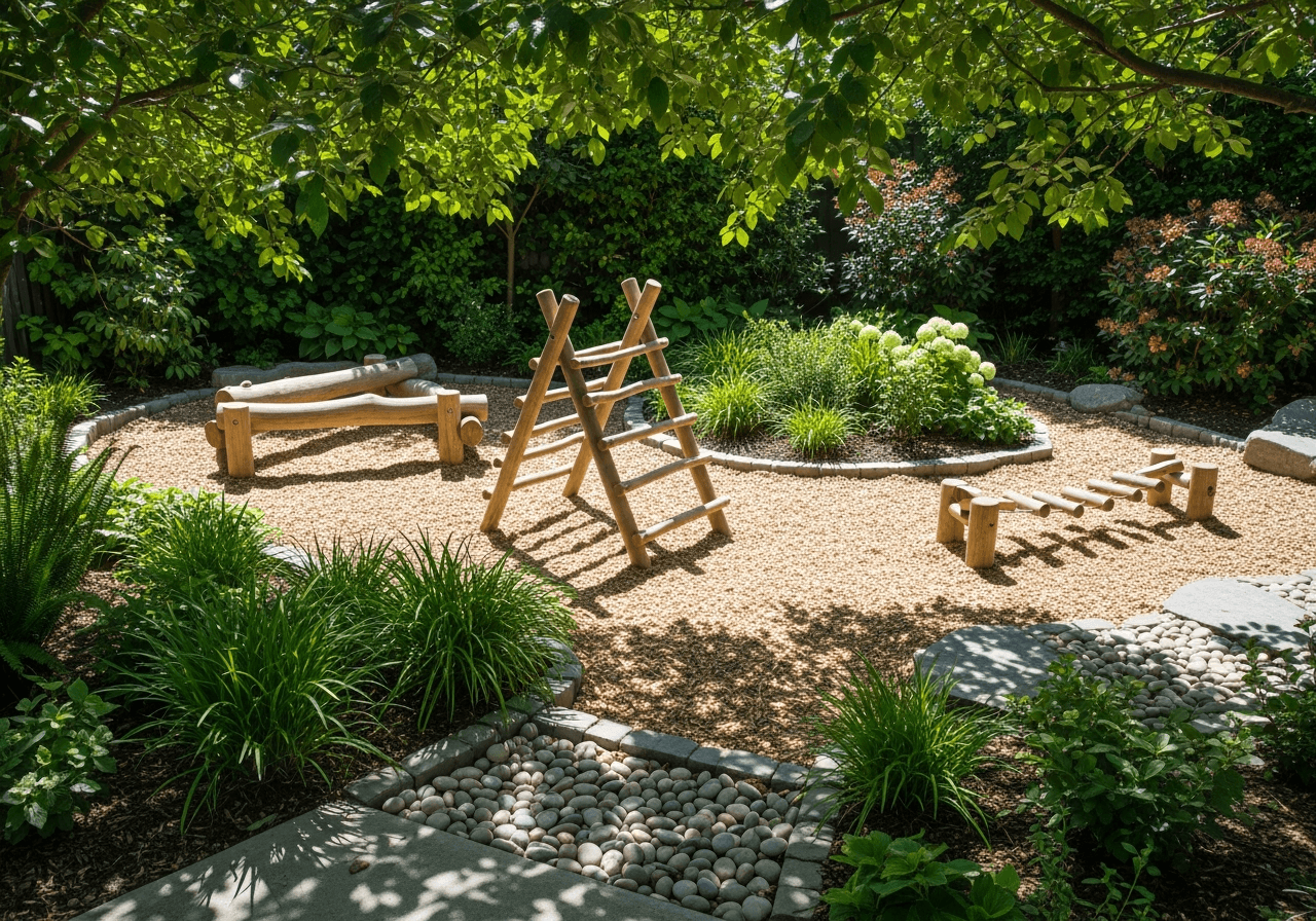 Outdoor garden play at Lily's Nursery and Daycare, Greenhithe